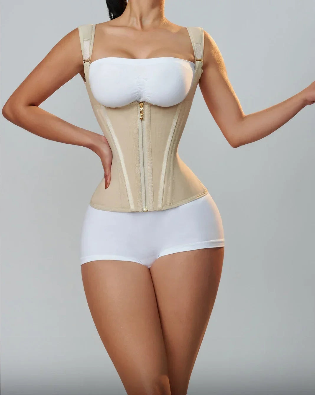Women's Body Shaper Shapewear Vest – Double Compression Waist Trainer Corset Top