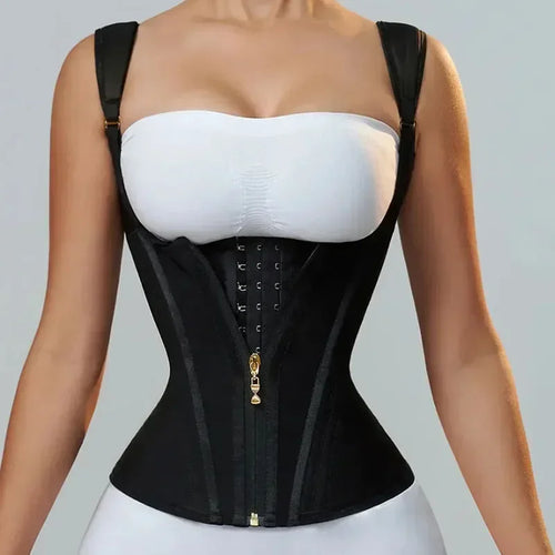 Women's Body Shaper Shapewear Vest – Double Compression Waist Trainer Corset Top